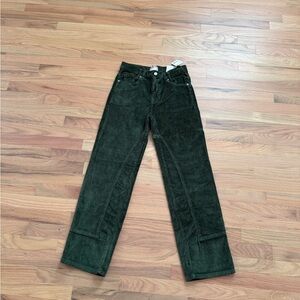Dark Green Corduroy Pants